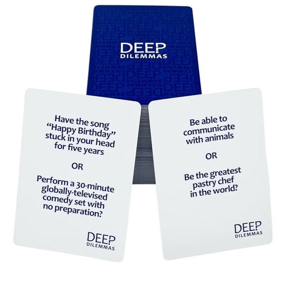 Deep Dilemmas Card Game for Ages 14+ - Picture 2 of 7